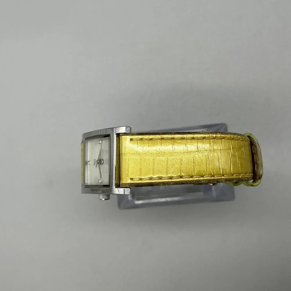 Skagen 528SSLE8A Womens Watch 20mm White Dial Yellow Leather Dress New Battery